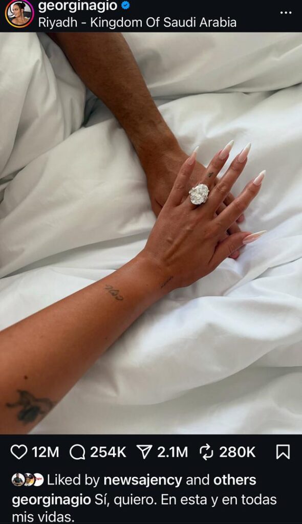 Love Sealed! Ronaldo & Georgina Finally Say Yes 2 9cf80610 be97 400d 80de 8f9e7506f8f0
