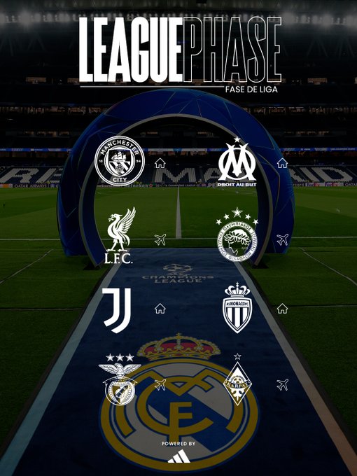 2025-26 UEFA Champions League league phase draw