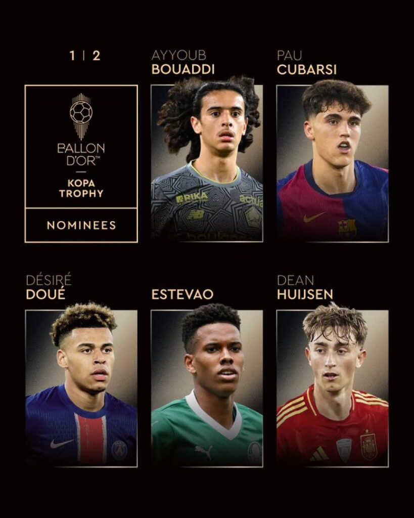 Prestigious Ballon d’Or 2025 Shortlist Revealed 2 Football